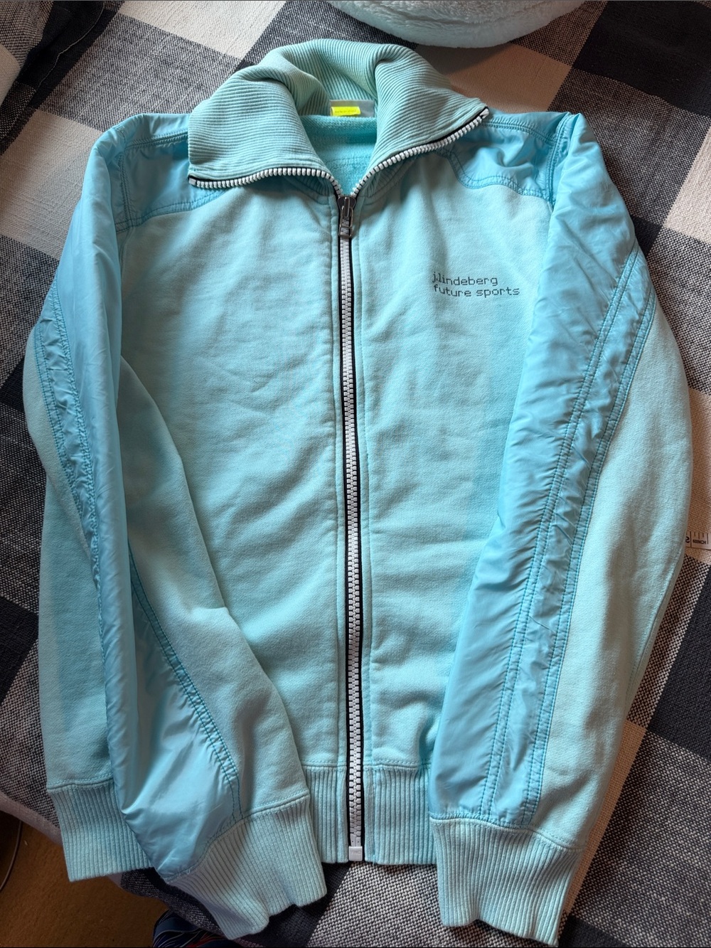 J.Lindeberg Light Aqua Zip-Up Jacket